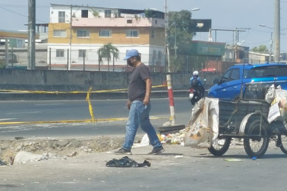 El hallazgo fue en un punto en el que había más fundas con desechos