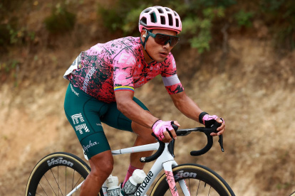 Jonathan Caicedo forma parte del equipo norteamericano EF Education-EasyPost desde 2019, con el que ha disputado el Giro de Italia y la Vuelta a España.