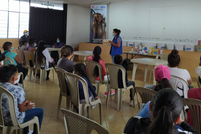 Salud. La ONG PLAN entregó kits de bioseguridad en Loja.
