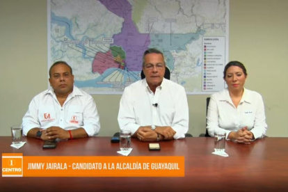 Escenario. Jimmy Jairala, líder del partido político Centro Democrático anunció que apoyará a un candidato a la Prefectura del Guayas.