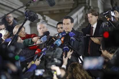 Michalis Dimitrakopoulos, abogado de Eva Kaili. /OLIVIER HOSLET