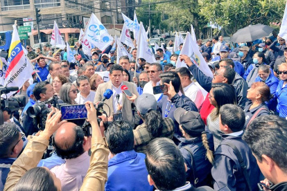 Acción. Días atrás, la CUT organizó plantón como medida de presión.