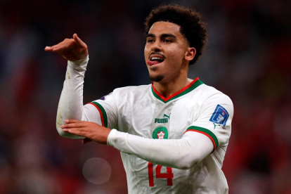 Zakaria Aboukhlal, de Marruecos, tuvo una destacada actuación en el Mundial de Qatar.