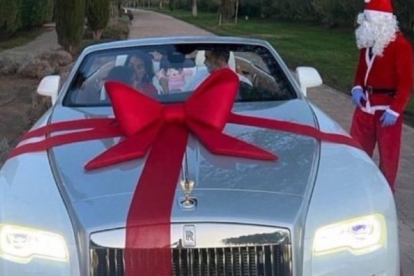 Georgina, pareja de Ronaldo, compartió el momento mediante su cuenta de Instagram.