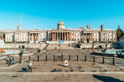 Londres. Trafalgar Square es uno de los lugares icónicos de todo el Reino Unido y en el tercero en una lista.