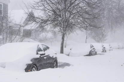 Vista del impacto de una tormenta invernal en Buffalo, Nueva York, el 24 de diciembre de 2022.