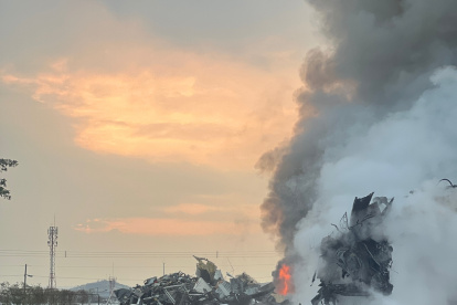 Suceso. Este fue uno de los casos atendidos por el Cuerpo de Bomberos de Guayaquil.