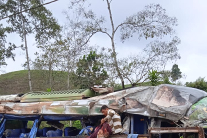 El accidente de tránsito se produjo en el trayecto El Carmén-Santo Domingo