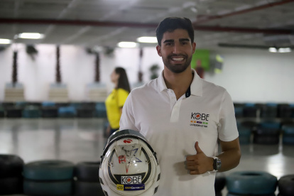 Juan Manuel Correa durante una exhibición en su visita al país que lo vio nacer.