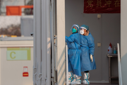 Imagen de los recintos creados en China para enfermos leves de Covid en un momento de expansión de la pandemia.