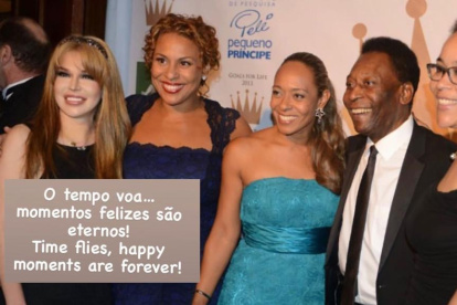 Foto que subió una de las hijas de Pelé en homenaje a su padre.