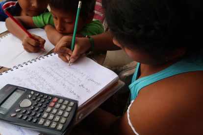 Para los niños ha sido complicado avanzar en su proceso escolar. Aún recuperan el tiempo perdido.