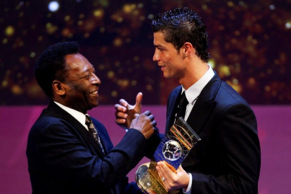 Cristiano Ronaldo se despidió de Pelé y le agradeció por todo el cariño.