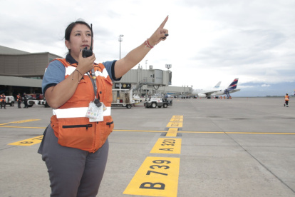 En el Aeropuerto de Quito hay un trabajo coordinado en distintas áreas.