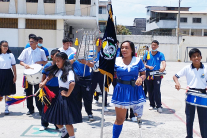 Ruddy Andrade, estudiante con discapacidad física.