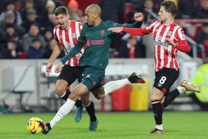 Liverpool fue sorprendido por la presión constante del Brentford.