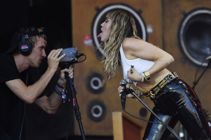 Imagen de archivo de un concierto de la cantante Miley Cyrus.