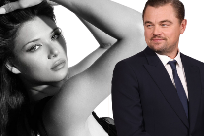 La modelo de 23 años compartió la noche de Año Nuevo con el actor Leonardo DiCaprio.
