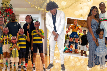 Con alegría, unos vestidos de gala, otros con sus propios años viejos, los futbolistas disfrutaron del cambio de año junto a sus familias.