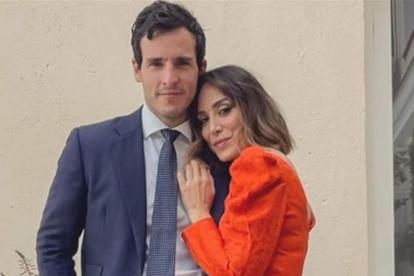 Tamara con su pareja.