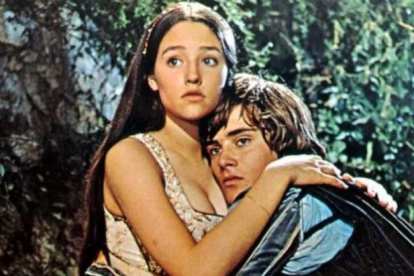 Olivia Hussey y Leonard Whiting en "Romeo y Julieta" de 1968