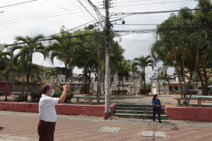 En el parque de la ciudadela Ietel hay cámaras de videovigilancia-