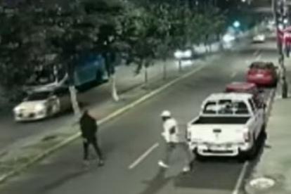 Sangolquí. Los asesinos aparecen en los videos.