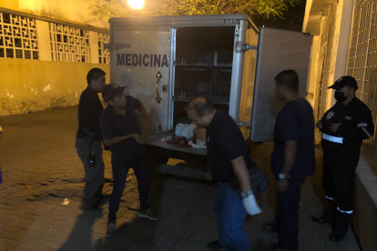 Puebloviejo. El cuerpo de la víctima, cuando era recogido.