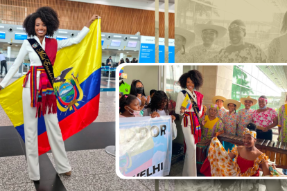 Nayelhi González, Miss Ecuador 2022, partió a los Estados Unidos.
