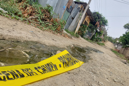 Guayaquil. La vivienda estaba abandonada la mañana del jueves 5 de enero de 2023.