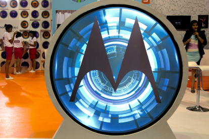 El logotipo de Motorola, en una fotografía de archivo.