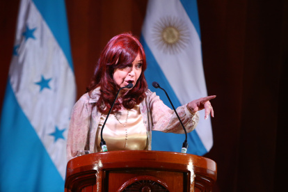 La vicepresidenta de Argentina, Cristina Fernández de Kirchner, en una fotografía de archivo. EFE/Gustavo Amador