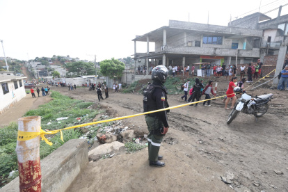 Los restos estaban estaban dentro de un saco de yute