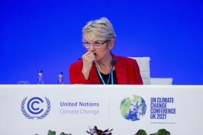 Foto de archivo de la secretaria de Energía de EE.UU. Jennifer Granholm. EFE/EPA/ROBERT PERRY