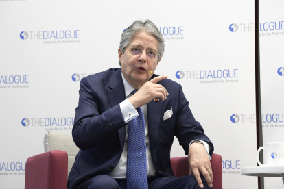 Fotografía de archivo en la que se registró al presidente de Ecuador, Guillermo Lasso.