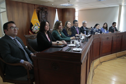 Diligencia. Los jueces de la Corte Constitucional escucharon las explicaciones de la Judicatura y Participación.