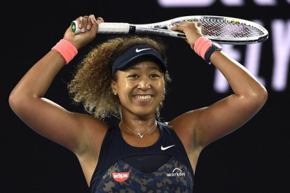 Naomi Osaka en una de sus últimas presentaciones.