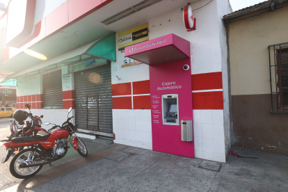 Sector. El cajero está ubicado en las calles Octava y Portete.