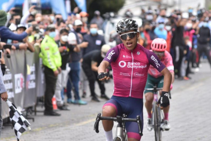 Huera ganó con el Team Banco Guayaquil el Nacional de Ruta 2022.
