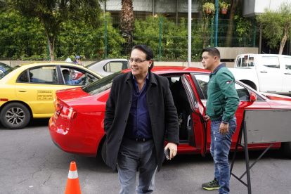 Diligencia. El presidente de la Comisión de Fiscalización acudió al llamado de la Fiscalía.