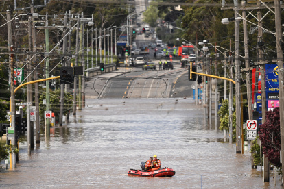 Imagen de archivo de inundaciones en Australia. EFE/EPA/JAMES ROSS