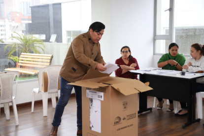 Simulacro de elecciones del Consejo Nacional Electoral.