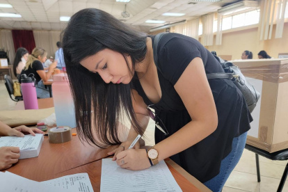 El proceso electoral se realizó en el área administrativa de manera presencial.