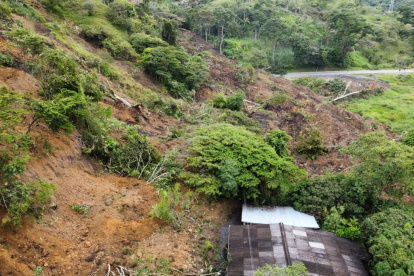Dato. El colapso se registró el pasado lunes en la vía Panamericana.