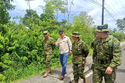 Selva. El ministro de Defensa, Luis Lara, visitó la semana pasada Orellana.