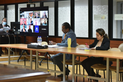 Diligencia. La audiencia de casación se instaló en la Corte Nacional a las 14:45.