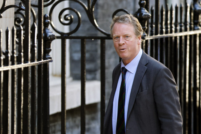 El secretario de Escocia, Alister Jack, llega para una reunión de gabinete en Downing Street el 7 de septiembre de 2022. EFE/EPA/TOLGA AKMEN