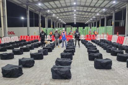 Acción. La droga encontrada en uno de los puertos.