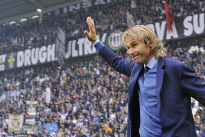 Pavel Nedved es muy querido por la afición de la Juventus.