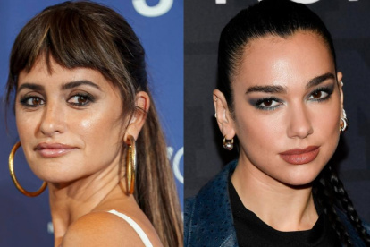 Penélope Cruz y Dua Lipa, foto archivo.